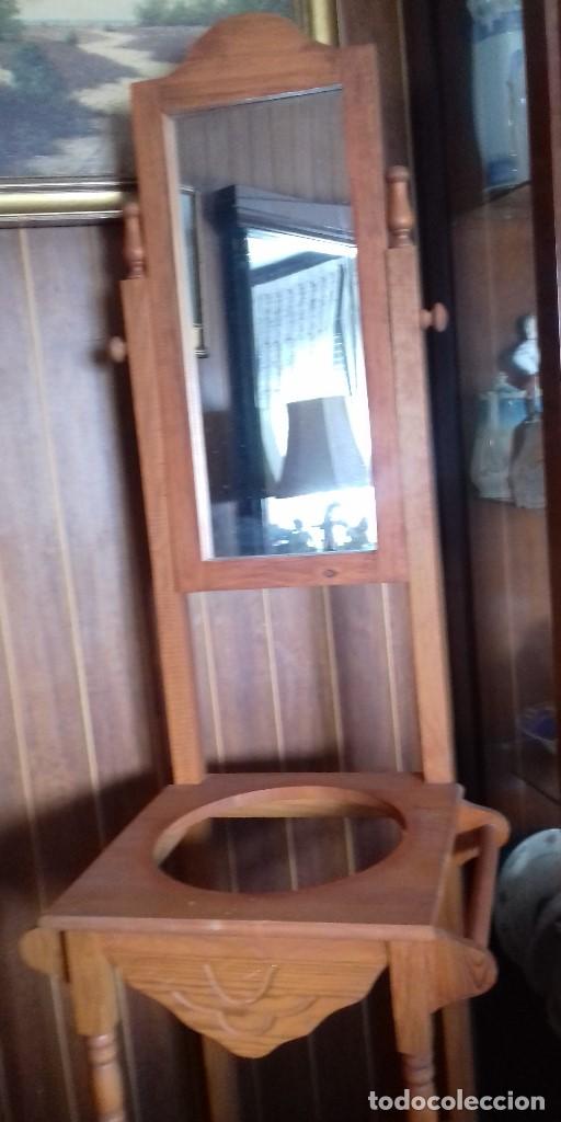 Antig&uuml;edades: BONITO LAVABO DE MADERA. - Foto 4