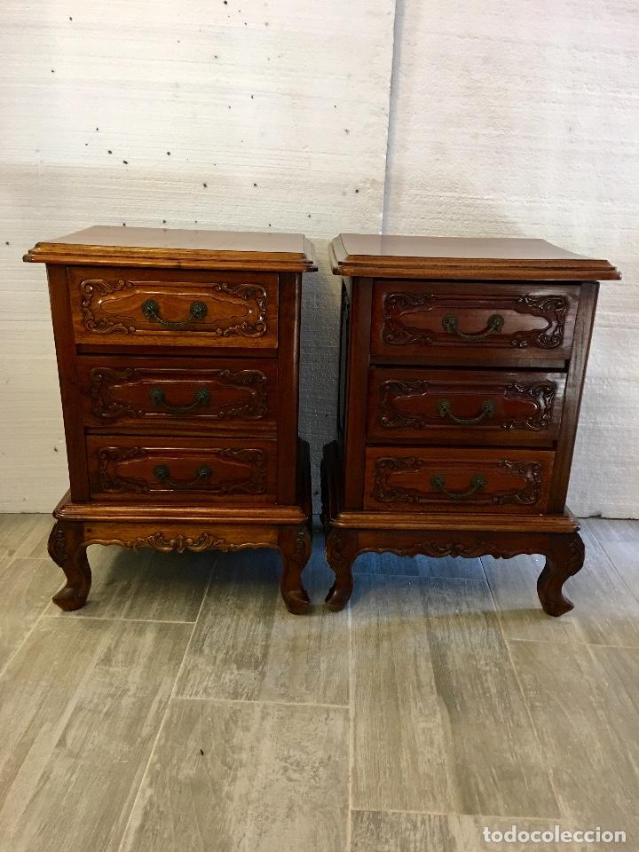 Antig&uuml;edades: PAREJA DE MESILLAS LUIS XV - Foto 2