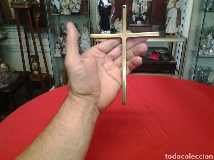 Antig&uuml;edades: Cruz en bronce macizo - Foto 4