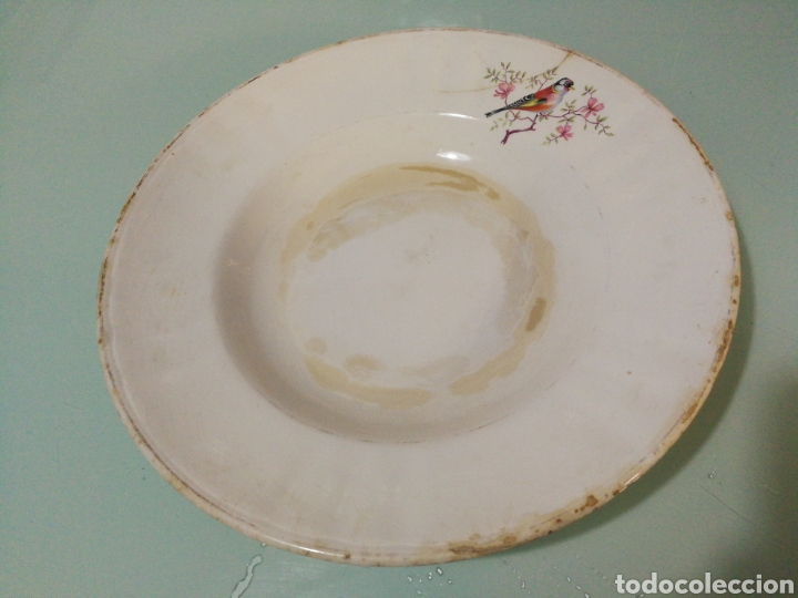 Antig&uuml;edades: PLATO DE LOZA DECORADO - Foto 1