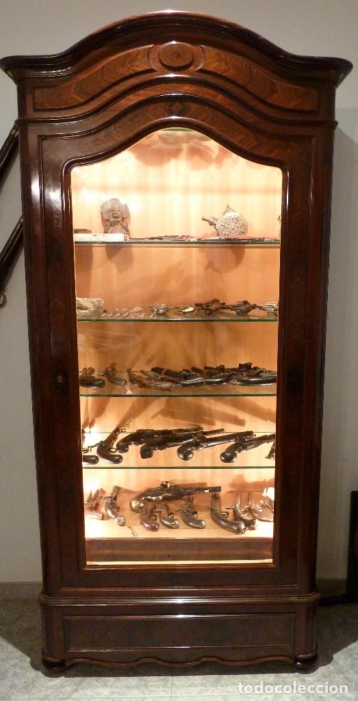 Antig&uuml;edades: Armario Vitrina de Palosanto - Foto 1