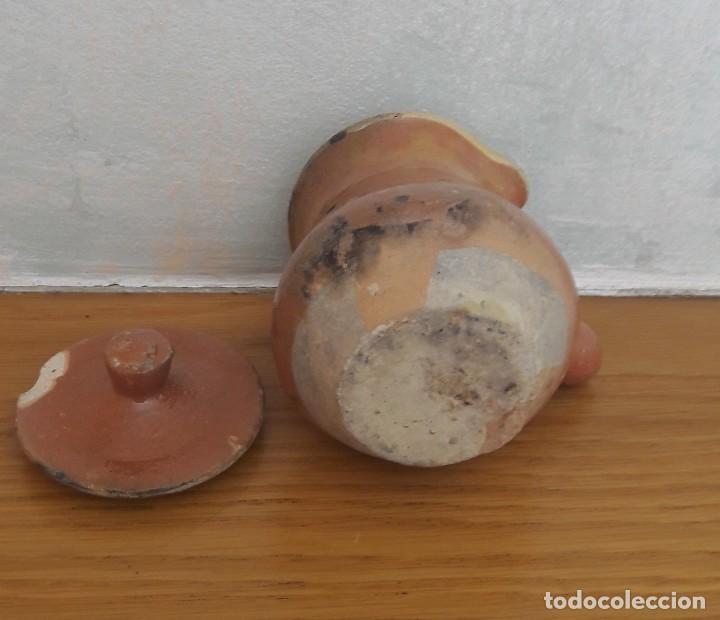 Antig&uuml;edades: Chocolatera en cer&aacute;mica - Foto 3