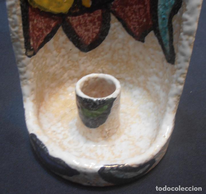 Antig&uuml;edades: CANDELABRO DE CERAMICA, - Foto 2
