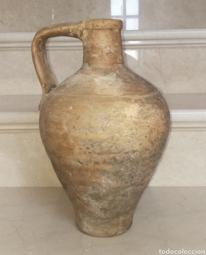 Antig&uuml;edades: INUSUAL CANTARO ANTIGUO DE &Uacute;BEDA DE CULO PLANO - Foto 1