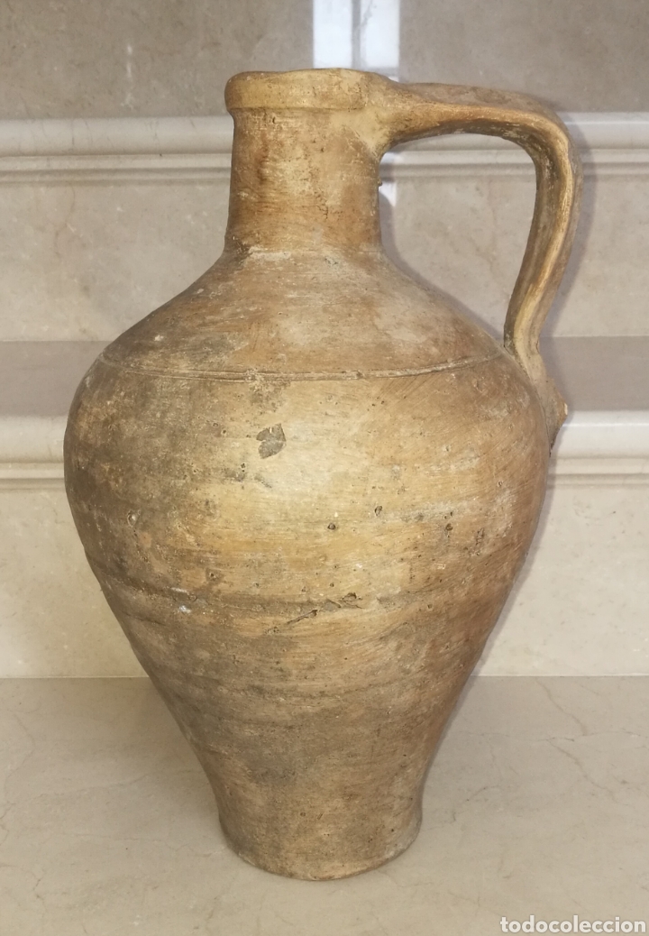 Antig&uuml;edades: INUSUAL CANTARO ANTIGUO DE &Uacute;BEDA DE CULO PLANO - Foto 2