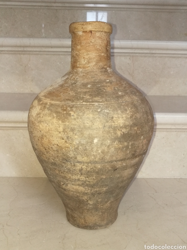 Antig&uuml;edades: INUSUAL CANTARO ANTIGUO DE &Uacute;BEDA DE CULO PLANO - Foto 4