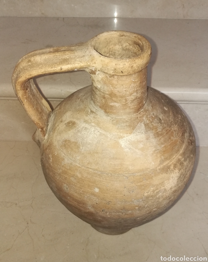 Antig&uuml;edades: INUSUAL CANTARO ANTIGUO DE &Uacute;BEDA DE CULO PLANO - Foto 5