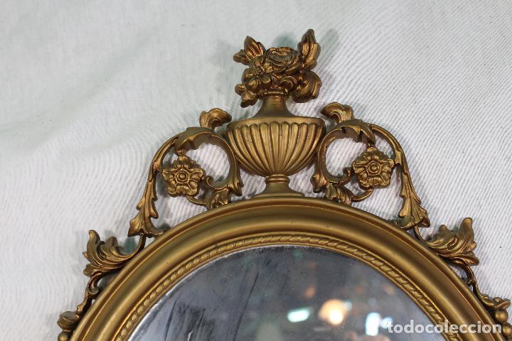Antig&uuml;edades: espejo en resina dorada - Foto 2