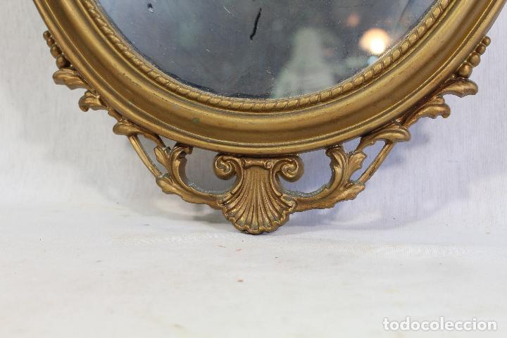 Antig&uuml;edades: espejo en resina dorada - Foto 3