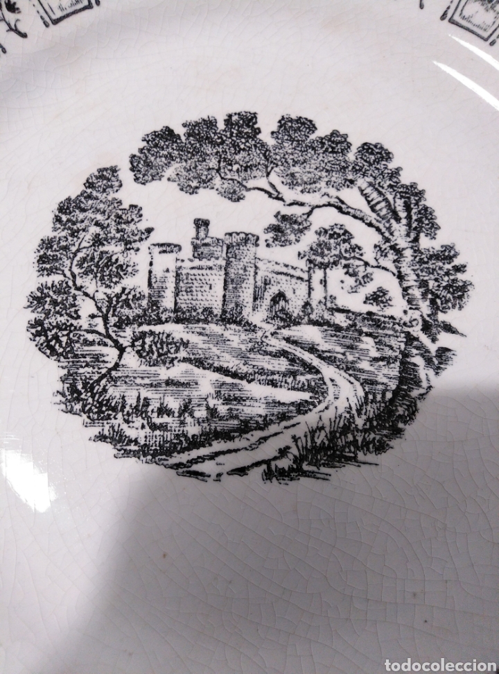 Antig&uuml;edades: Plato Pickman porcelana - Foto 2