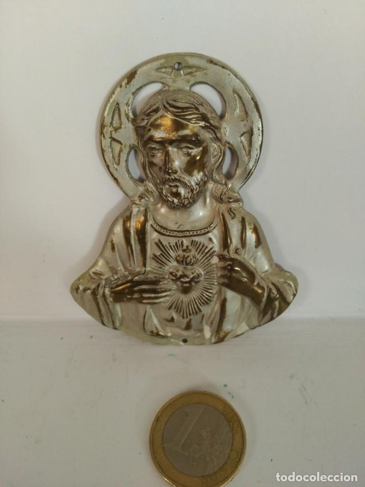 Antig&uuml;edades: PLACA CRISTO PUERTA - Foto 1
