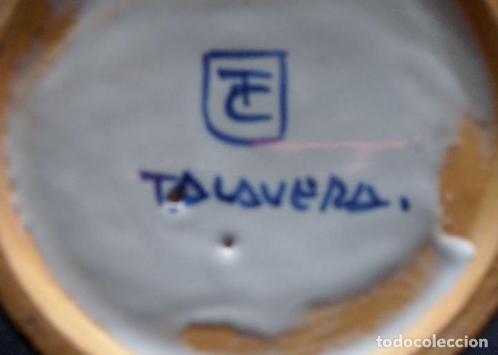 Antig&uuml;edades: JARRON DE TALAVERA, CON MARCA EN LA BASE, 33 CM DE ALTO - Foto 3