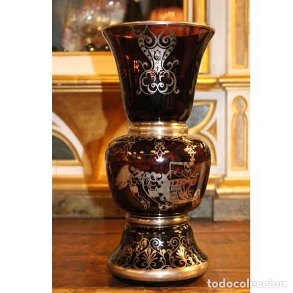 Antig&uuml;edades: Antiguo jarr&oacute;n de cristal y plata