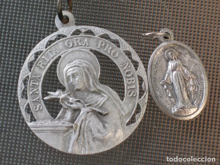 Antig&uuml;edades: Dos medallas religiosas - Foto 6