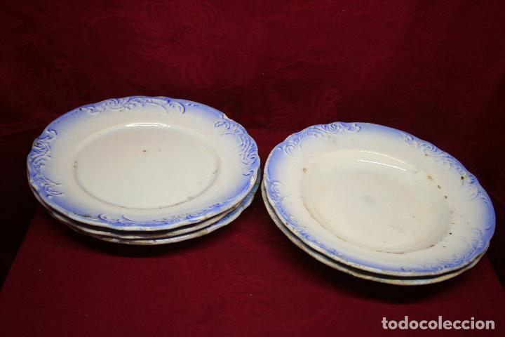 Antig&uuml;edades: LOTE DE 5 PLATOS ANTIGUOS - Foto 17