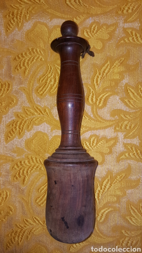 Antig&uuml;edades: GRAN MORTERO ANTIGUO DE MADERA - Foto 6
