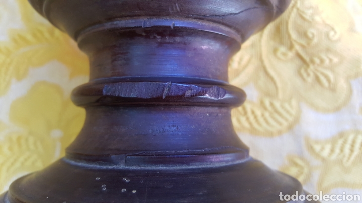 Antig&uuml;edades: GRAN MORTERO ANTIGUO DE MADERA - Foto 13