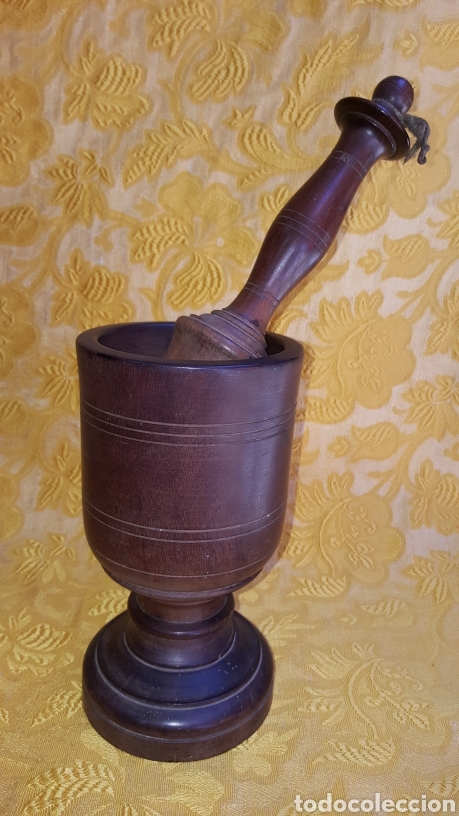 Antig&uuml;edades: GRAN MORTERO ANTIGUO DE MADERA - Foto 20