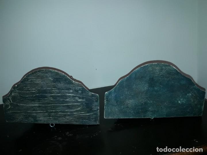 Antig&uuml;edades: Pareja mensuales talla madera - Foto 5