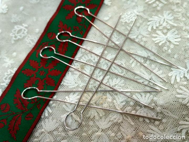 Antig&uuml;edades: Horquillas tradicionales para mo&ntilde;o. De plata. - Foto 2