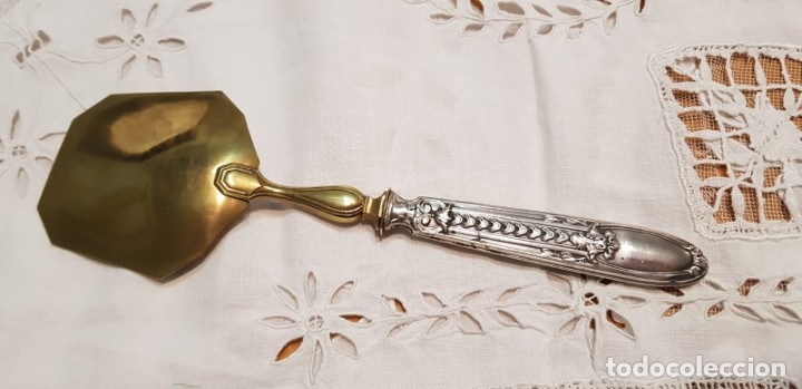 Antig&uuml;edades: Cubierto de servir franc&eacute;s ba&ntilde;o de plata. - Foto 7