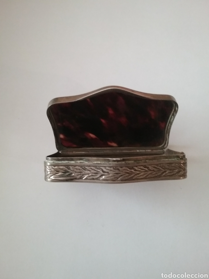 Antig&uuml;edades: Caja en plata de ley finales del siglo XIX. - Foto 3