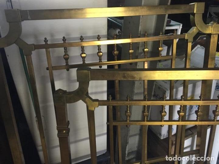 Antig&uuml;edades: CAMA LATON BRONCE - Foto 3