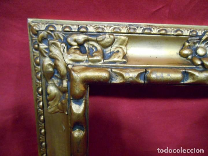 Antig&uuml;edades: ANTIGUO MARCO DE MADERA DORADO - Foto 2