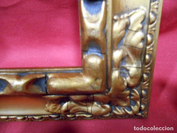 Antig&uuml;edades: ANTIGUO MARCO DE MADERA DORADO - Foto 3