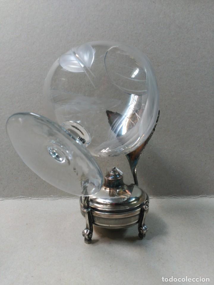 Antig&uuml;edades: CALIENTACOPAS Y COPA DE METAL Y CRISTAL - Foto 7
