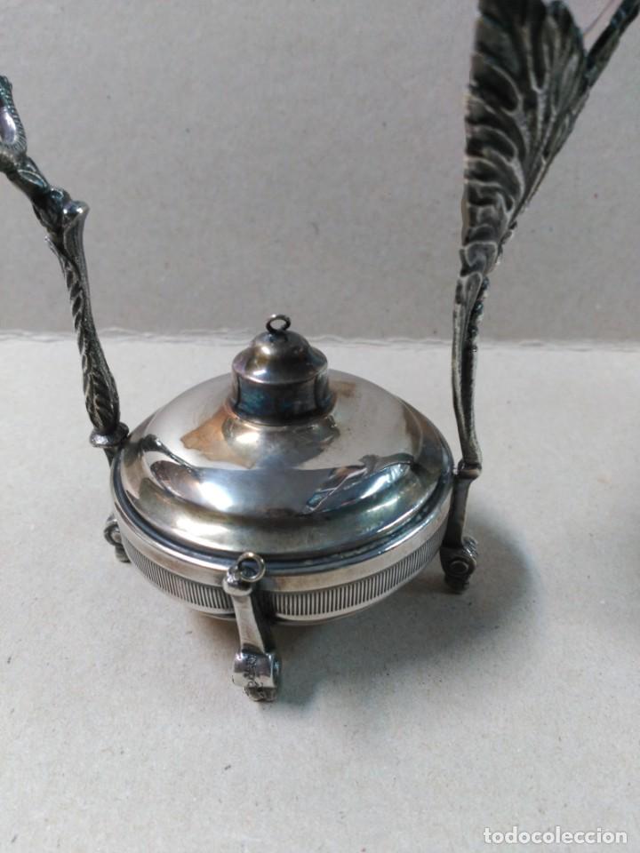 Antig&uuml;edades: CALIENTACOPAS Y COPA DE METAL Y CRISTAL - Foto 10