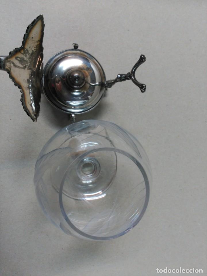 Antig&uuml;edades: CALIENTACOPAS Y COPA DE METAL Y CRISTAL - Foto 15