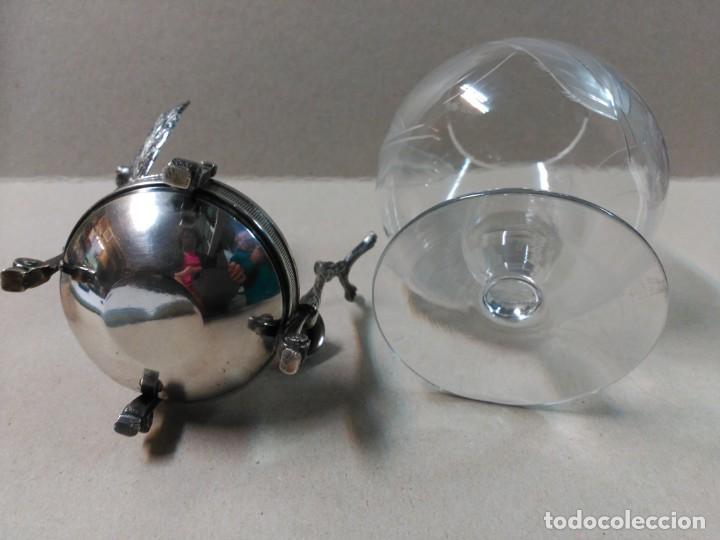 Antig&uuml;edades: CALIENTACOPAS Y COPA DE METAL Y CRISTAL - Foto 20