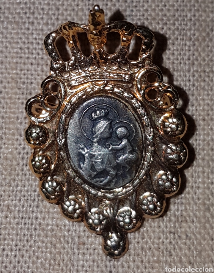 Antig&uuml;edades: Medalla hojalata virgen - Foto 1