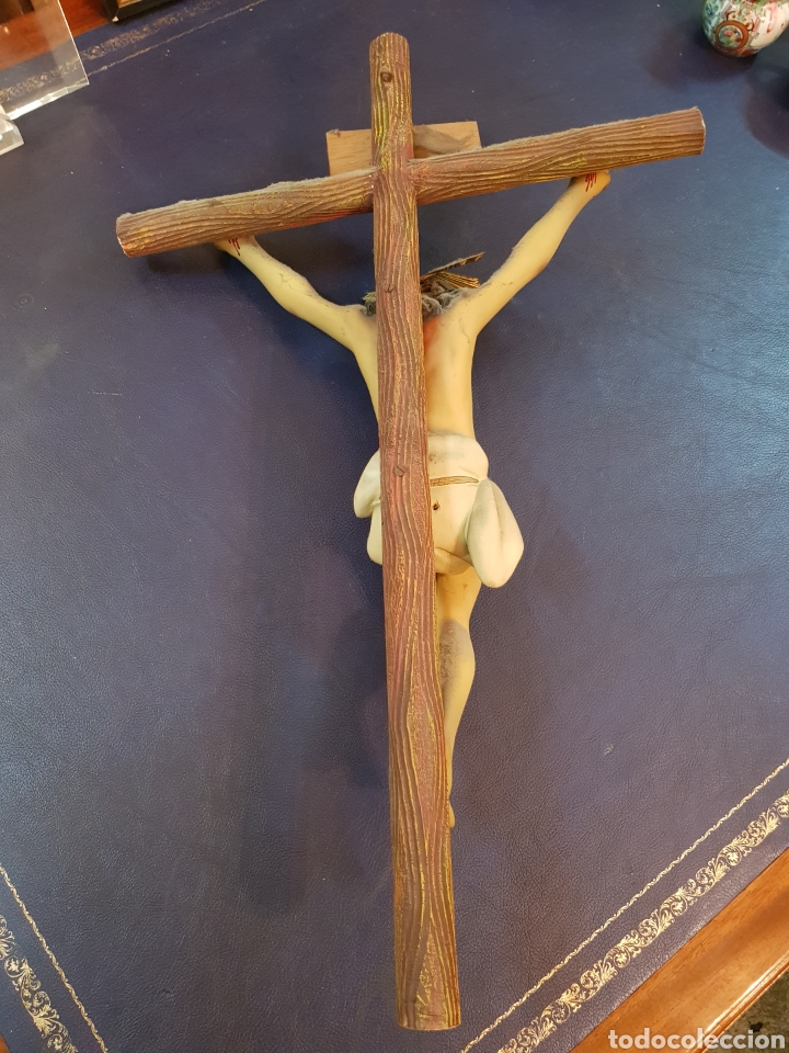 Antig&uuml;edades: CRISTO DE 45 CM CON CRUZ RUSTICA - Foto 6