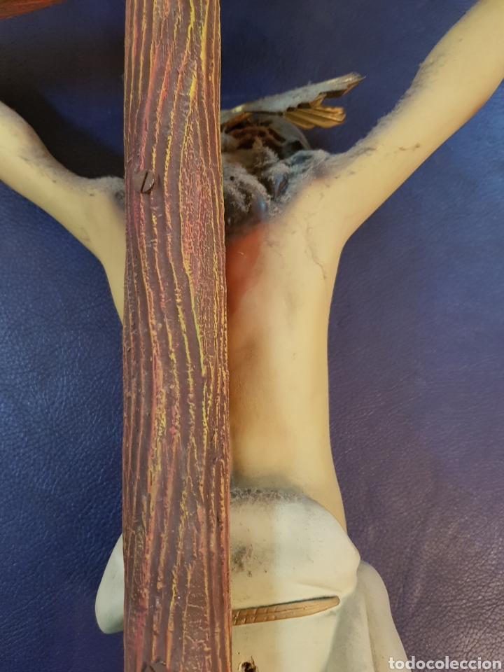 Antig&uuml;edades: CRISTO DE 45 CM CON CRUZ RUSTICA - Foto 7