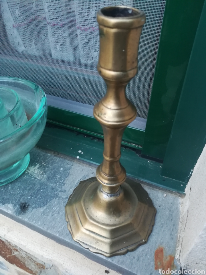 Antig&uuml;edades: Candelabro siglo XVII - Foto 2