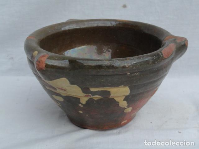 Antig&uuml;edades: ANTIGUO MORTERO ALMIREZ DE CER&Aacute;MICA. - Foto 1