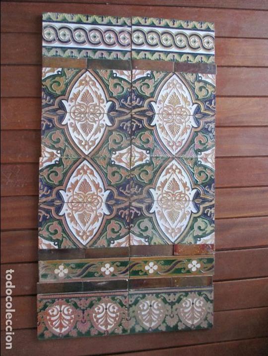 Antig&uuml;edades: Azulejos Ramos Rejano reflejo oro - Foto 1