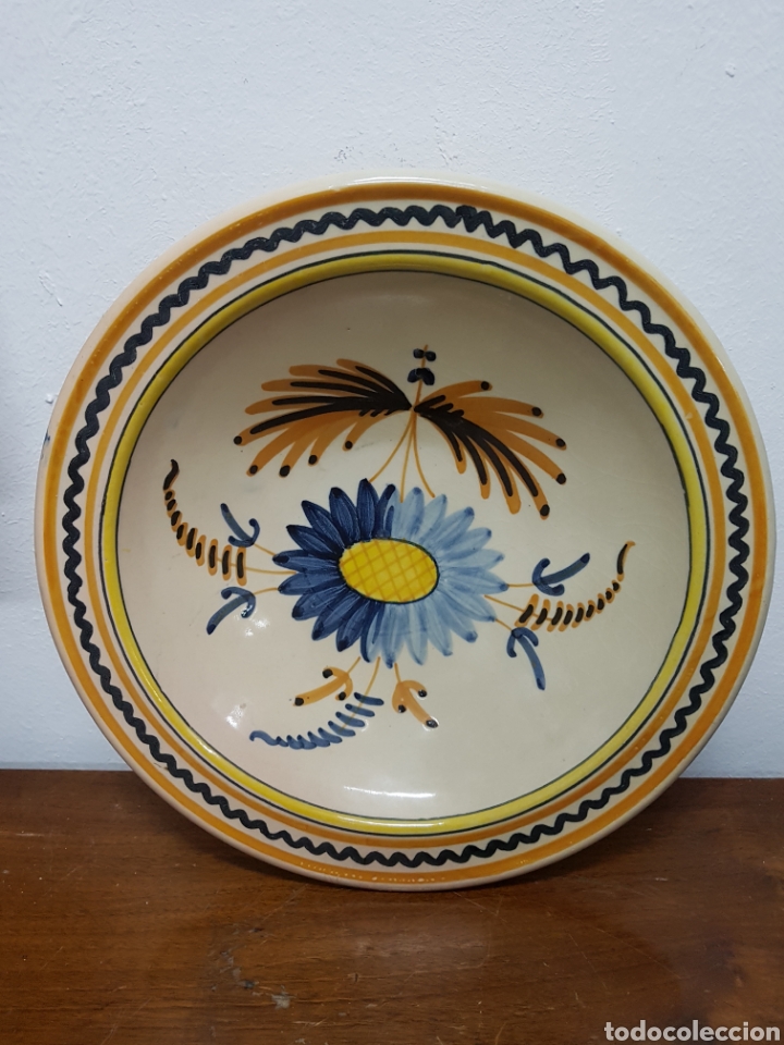 Antig&uuml;edades: Plato pintado a mano de S.Maka - Foto 2