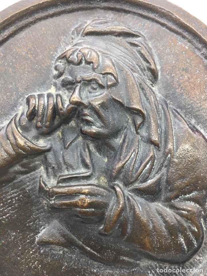 Antig&uuml;edades: Placa holandesa de laton - Foto 2