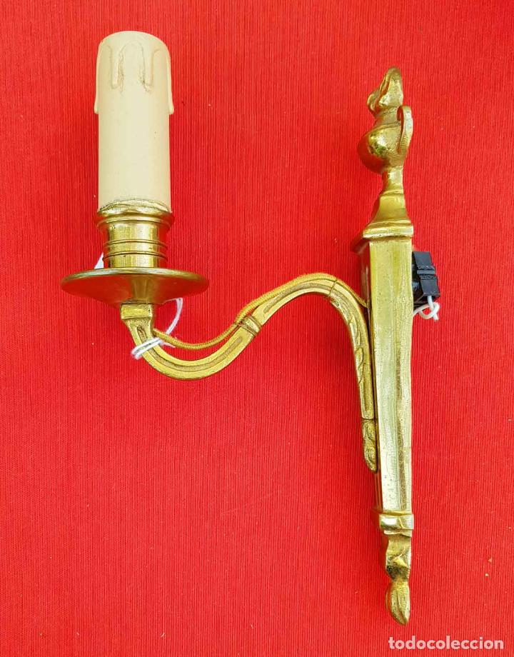Antig&uuml;edades: APLIQUE ANTIGUO DE BRONCE IMPERIO S XIX - Foto 2
