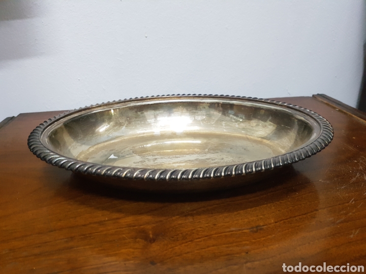 Antig&uuml;edades: Bandeja ovalada metal vintage - Foto 2