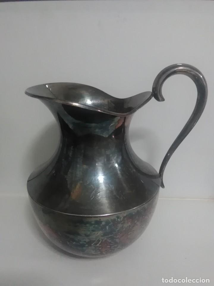 Antig&uuml;edades: Jarra de alpaca 15x15. Ctms - Foto 1