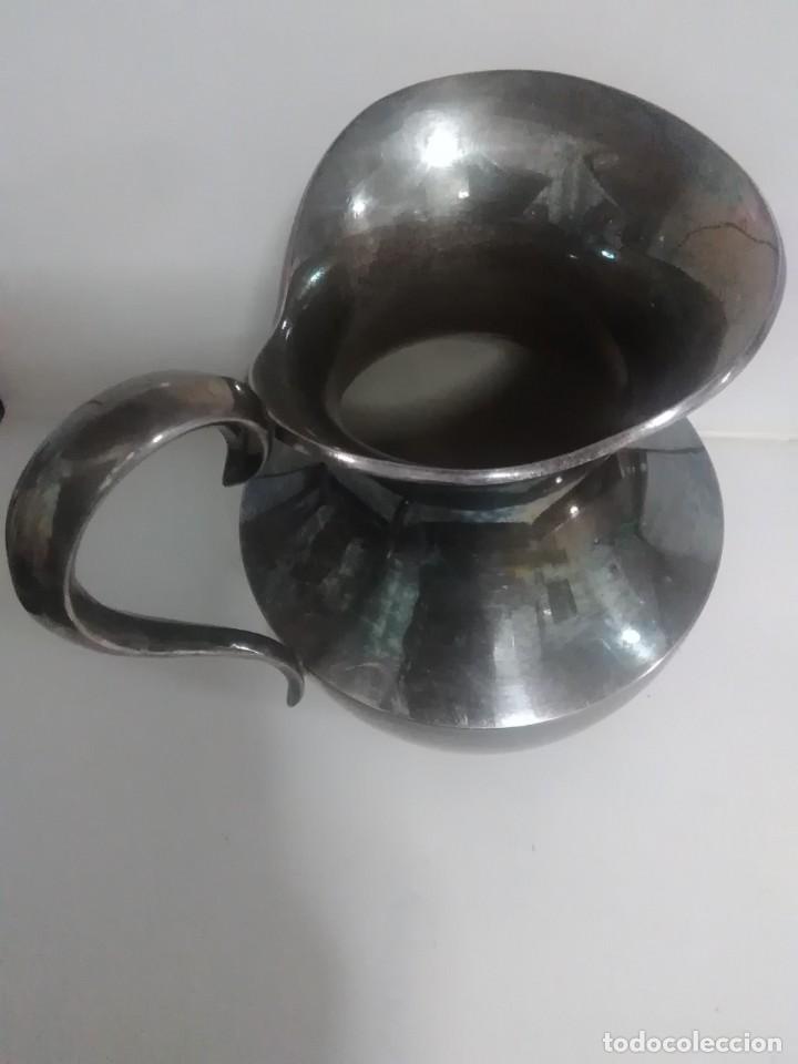 Antig&uuml;edades: Jarra de alpaca 15x15. Ctms - Foto 3