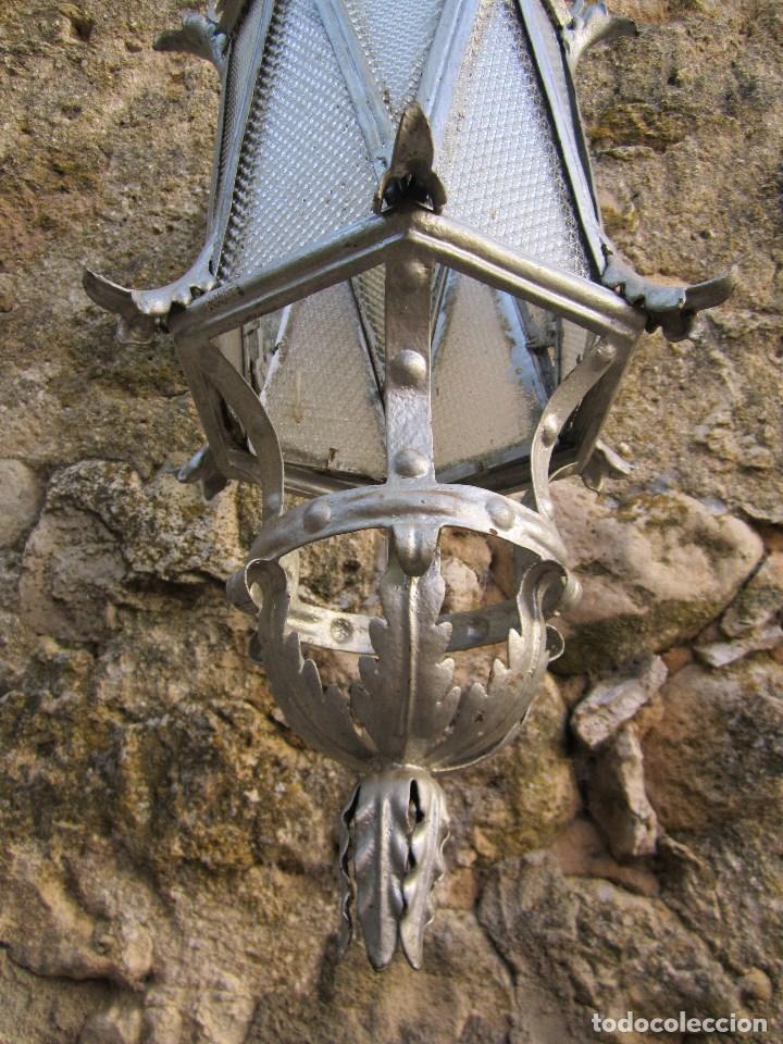 Antig&uuml;edades: GRAN FAROL DE HIERRO FORJADO S. XIX - Foto 3