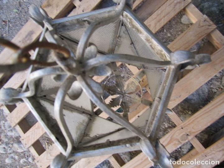 Antig&uuml;edades: GRAN FAROL DE HIERRO FORJADO S. XIX - Foto 7
