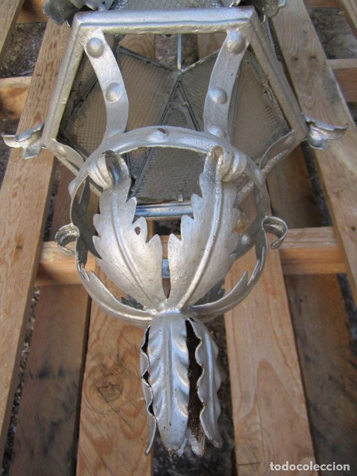 Antig&uuml;edades: GRAN FAROL DE HIERRO FORJADO S. XIX - Foto 10