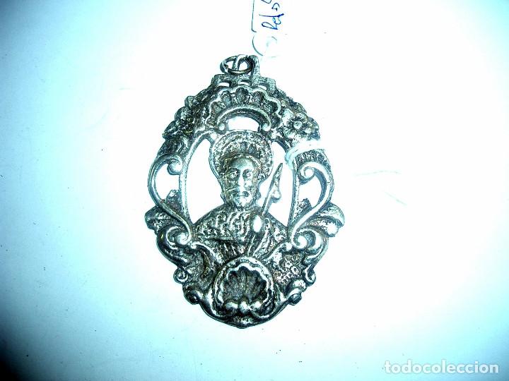 Antig&uuml;edades: Medalla en plata de Santiago de Compostela. REF-4131 - Foto 5