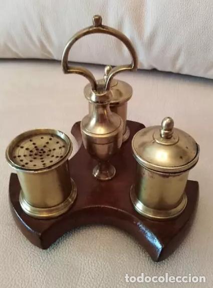 Antig&uuml;edades: Escribania de bronce - Foto 1